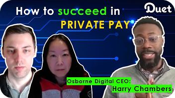 Webinar card: How to Succeed in Private Pay, with Osborne Digital CEO Harry Chambers