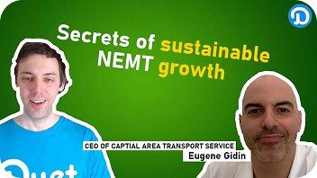 Podcast card: Secrets of Sustainable NEMT Growth, with Capital Area Transport Service CEO Eugene Gidin